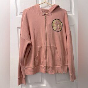 Disney Pink Hooded Sweatshirt with Jasmine Patch